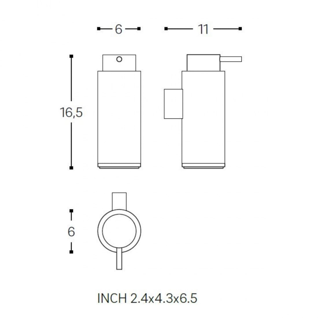 Jabonera pared Logic