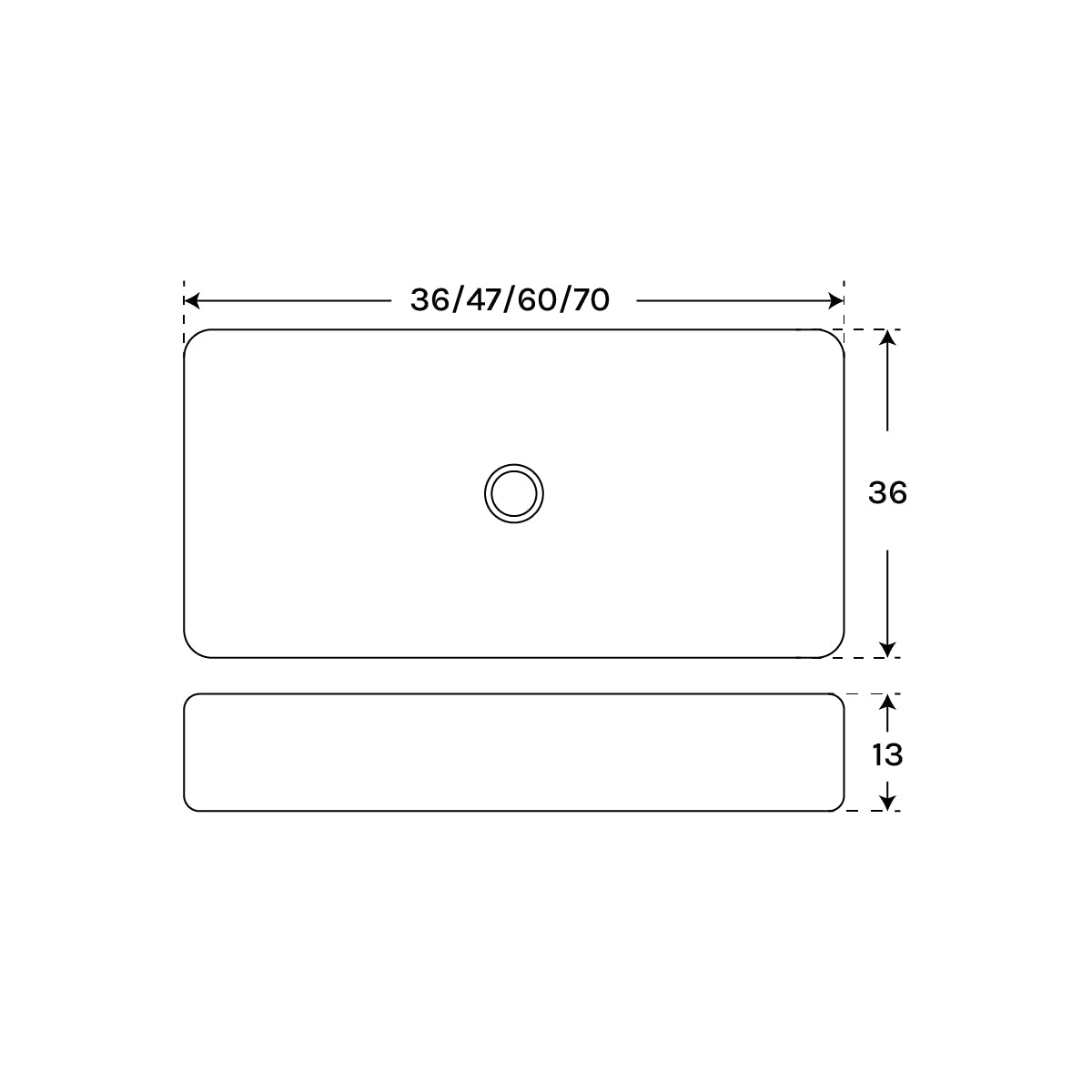 Lavabo baño sobre encimera Leo - Thebath