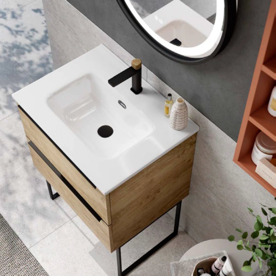 Lavabo blanco brillo Onix new - Thebath