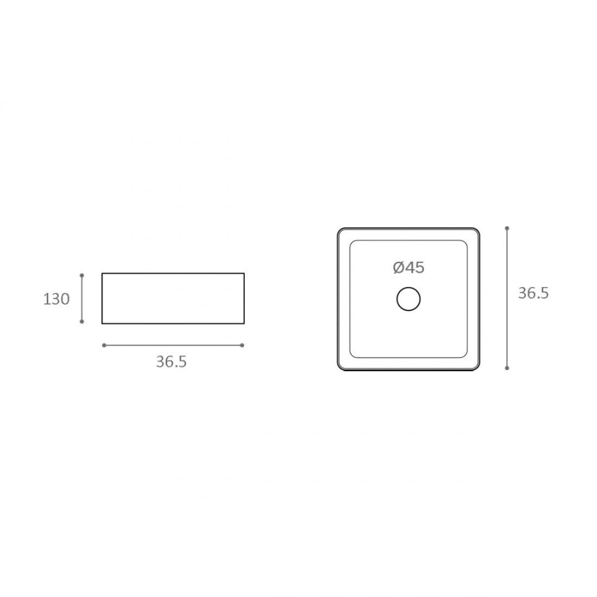 Lavabo cerámica extra fino sobre encimera Anubis