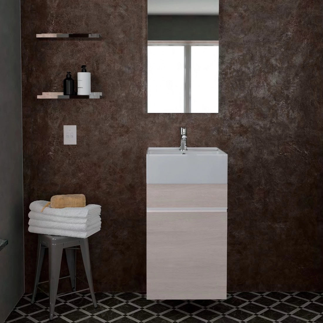 Lavabo cerámica sobre encimera Eco