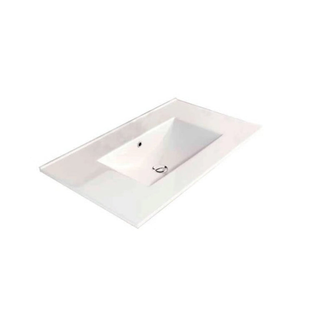 Lavabo cerámico sobre mueble Qoor