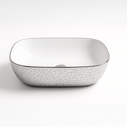 Lavabo de diseño blanco Reed - Thebath