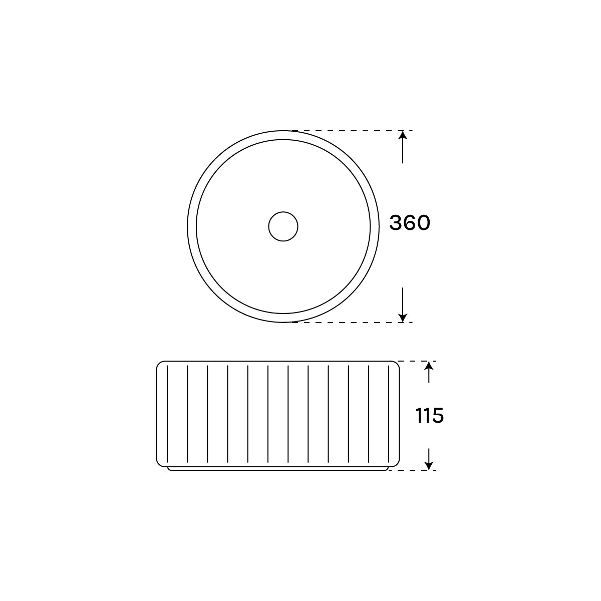 Lavabo decorativo brillo Iria - Thebath
