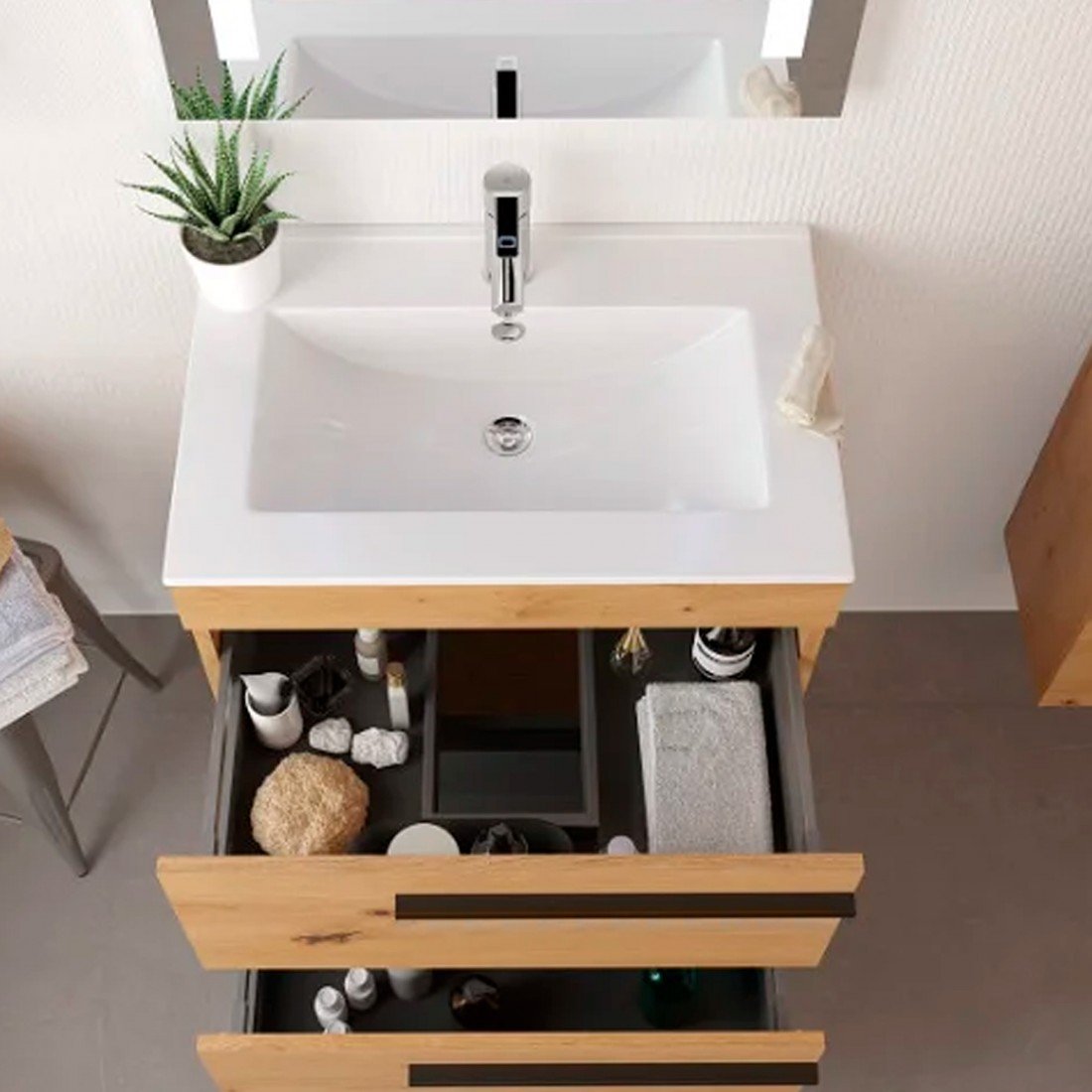 Lavabo extrafino de fondo reducido