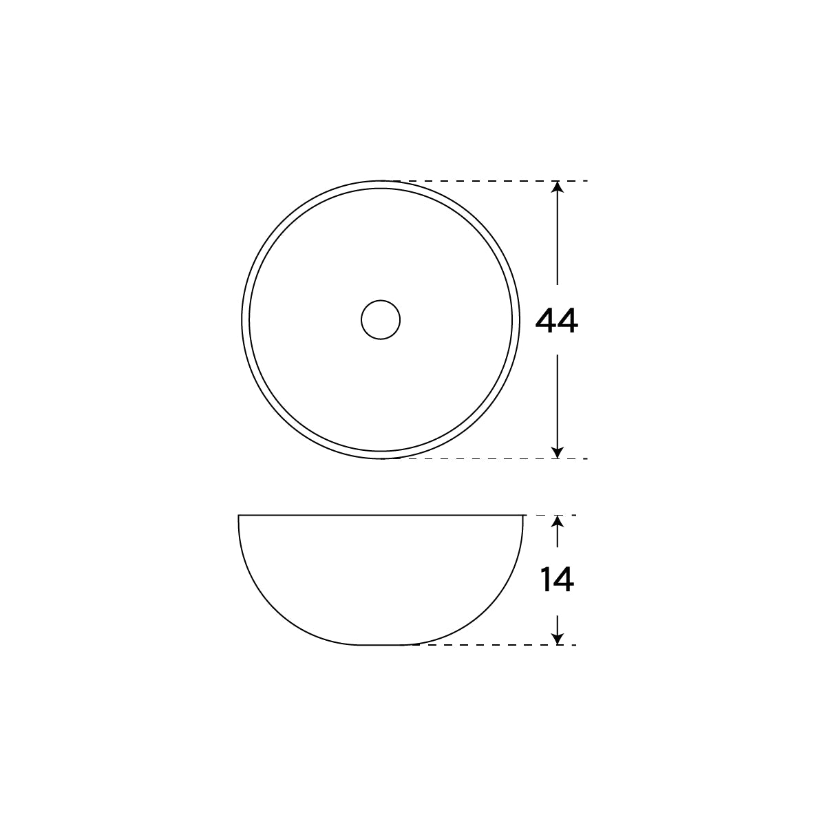 Lavabo gris Arkin - Thebath
