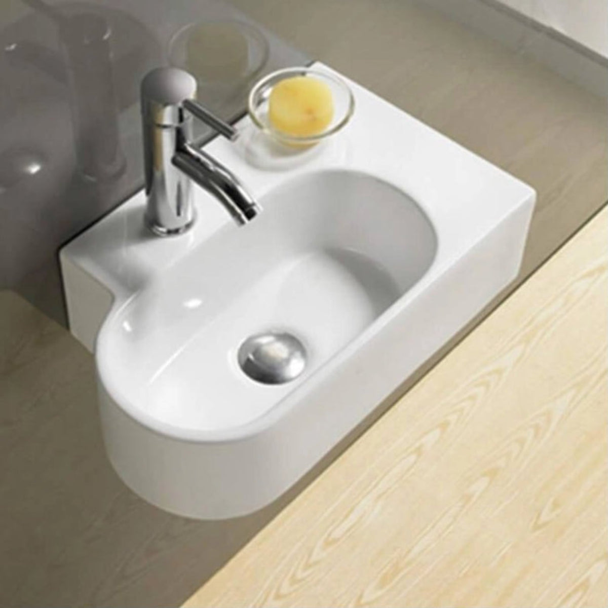 Lavabo pequeño sobre encimera Dalma