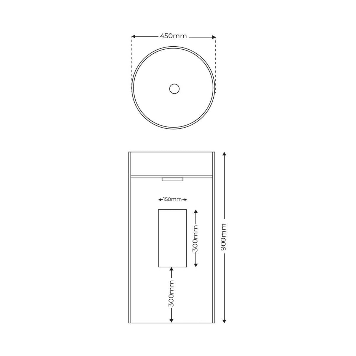 Lavabo redondo Yaris