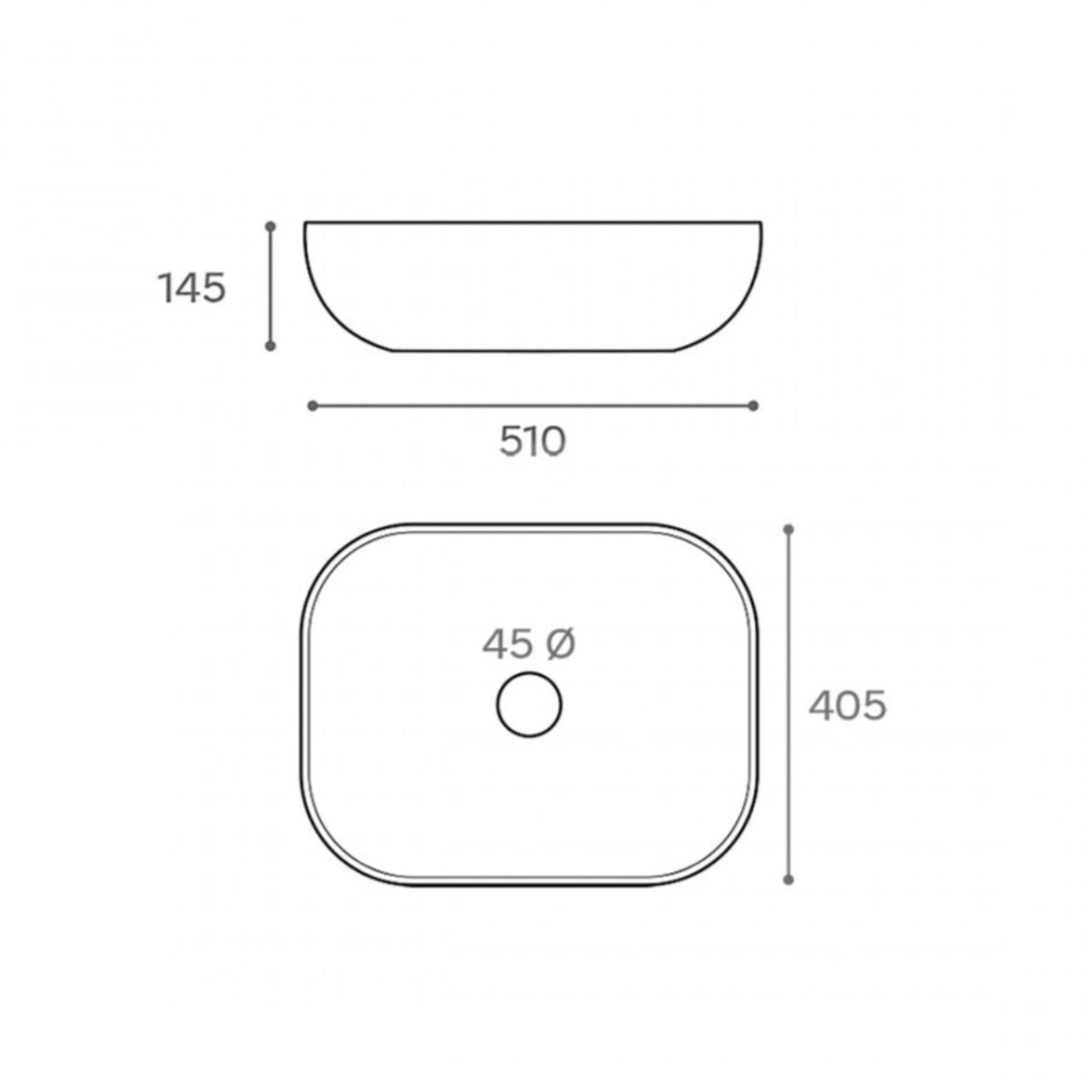 Lavabo sobre encimera de cerámica Beira