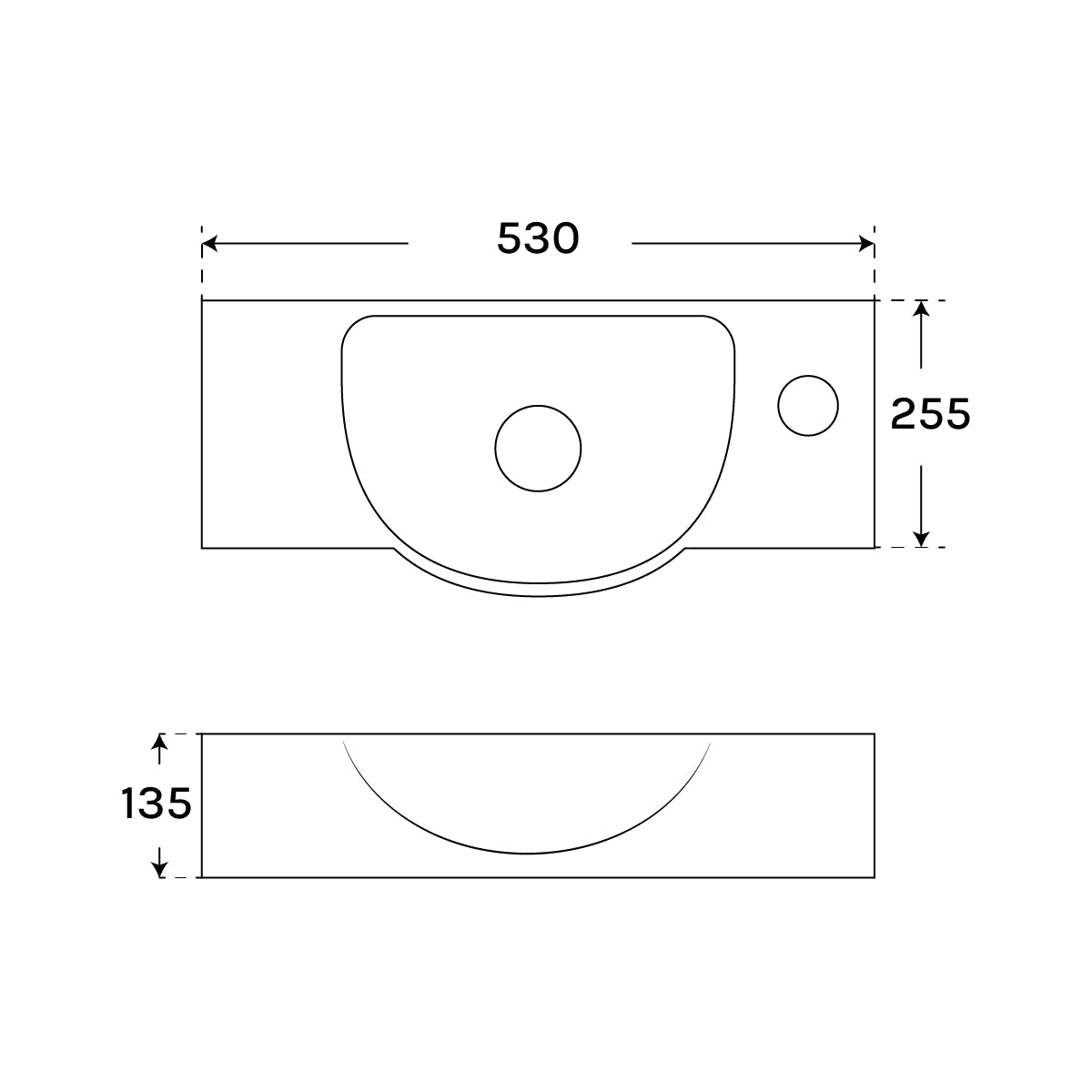 Lavabo suspendido blanco Hazel - Thebath