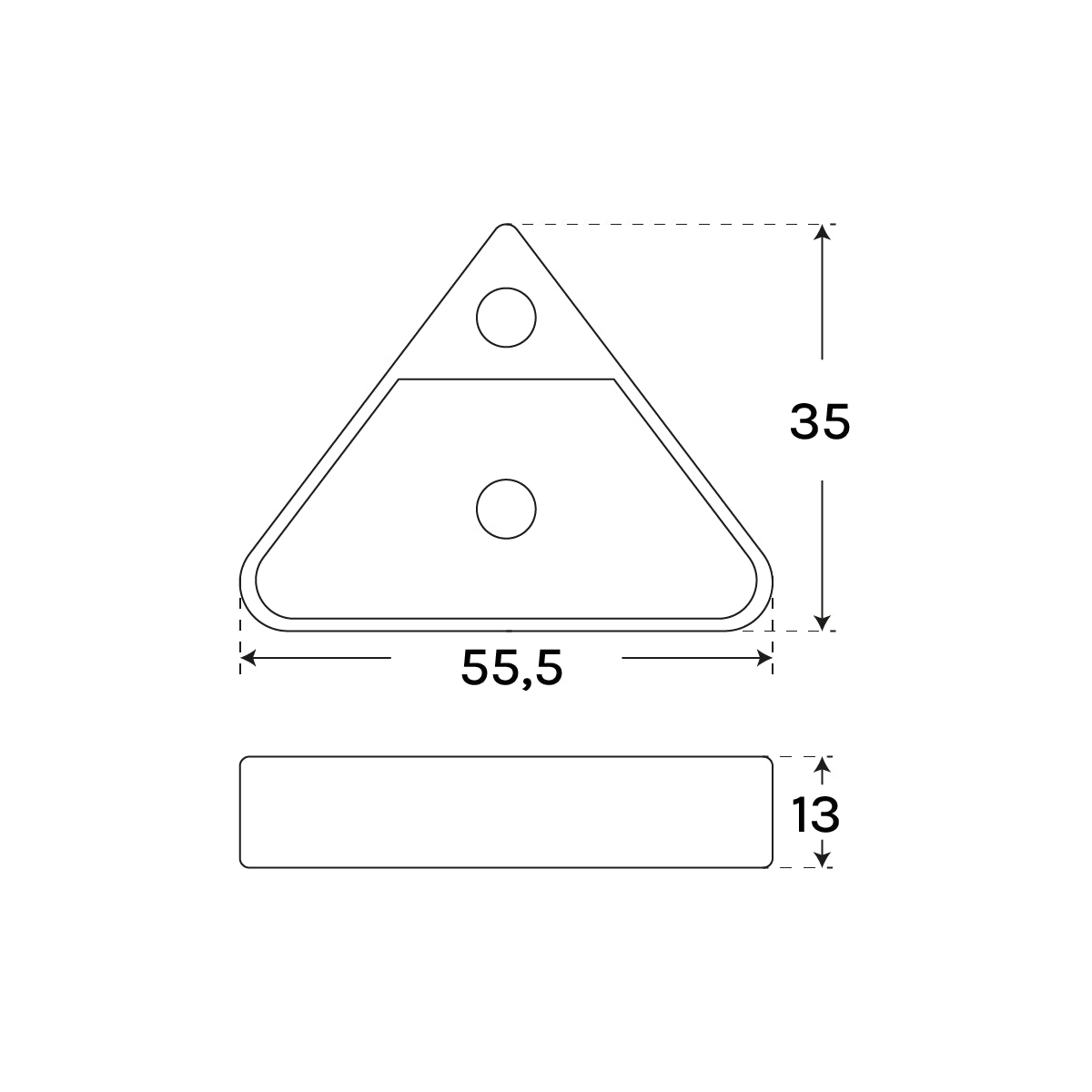 Lavabo triangular Arion - Thebath