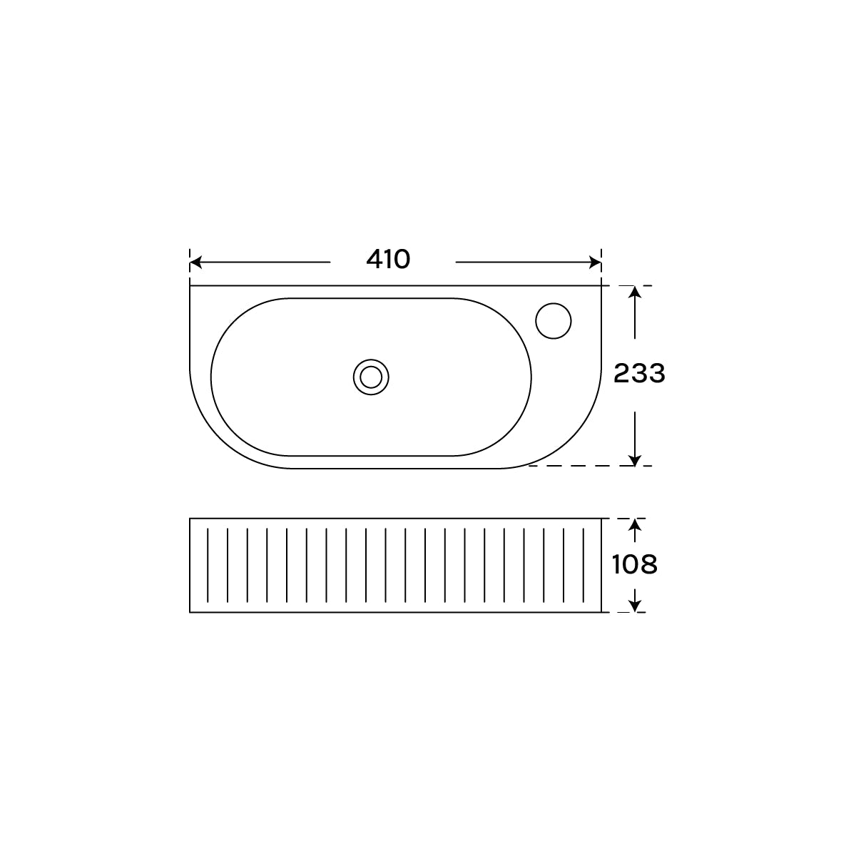Lavamanos rectangular Glea - Thebath