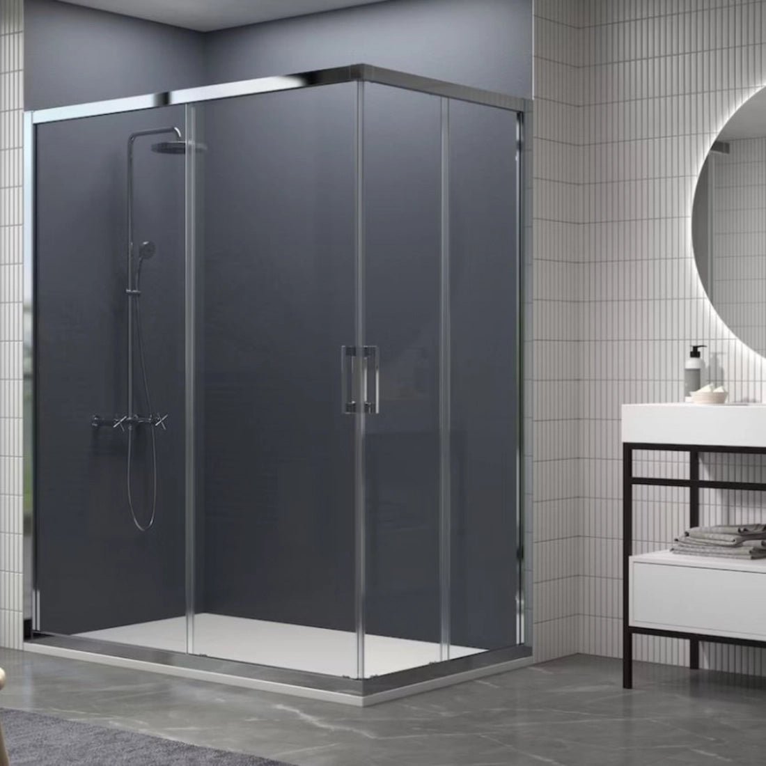 Mampara para ducha Rectangular Cancún