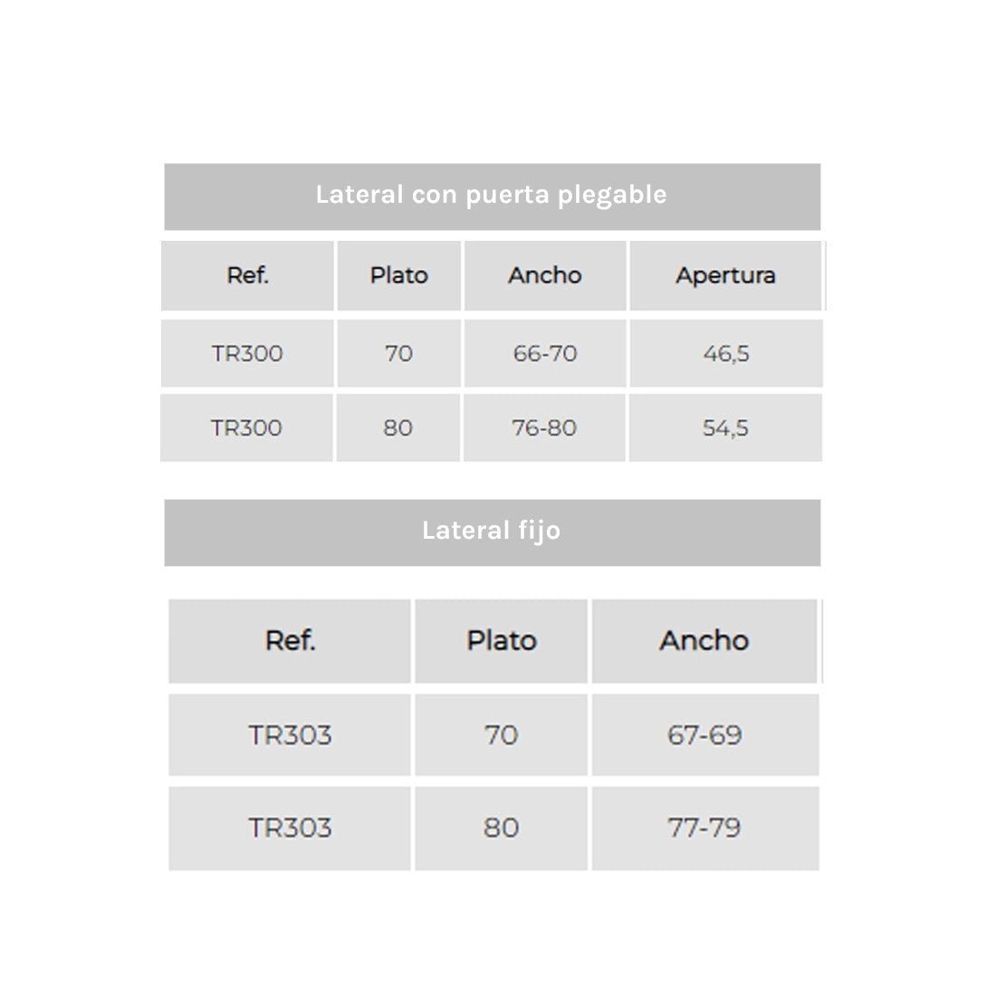 Mampara plegable cuadrada S300