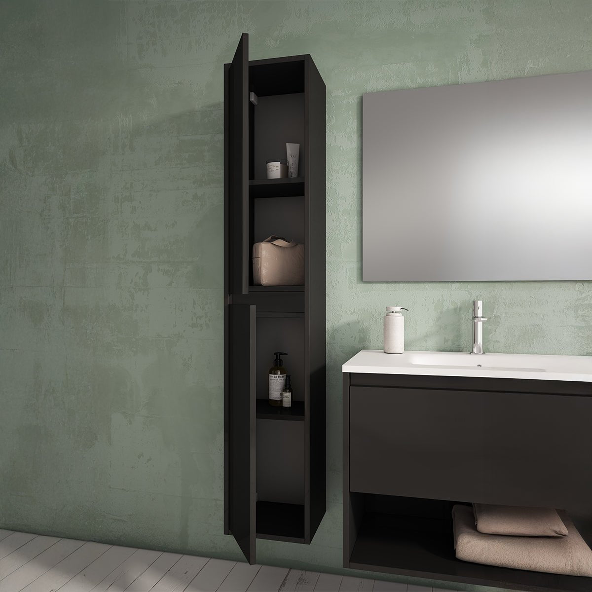 Mueble auxiliar de baño suspendido Yera - Thebath
