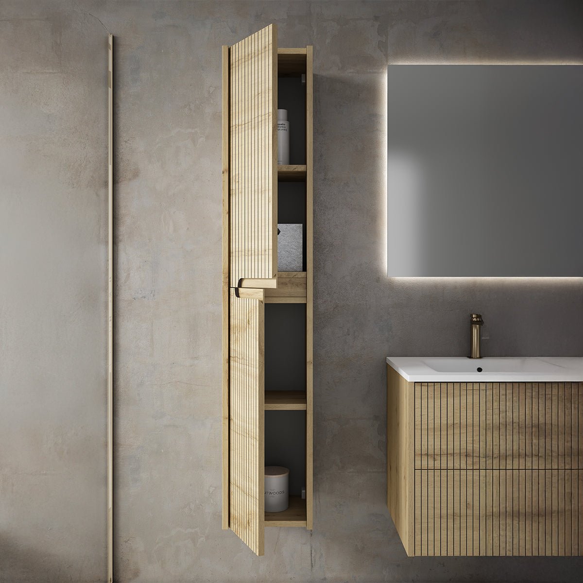 Mueble auxiliar suspendido baño Ezio - Thebath