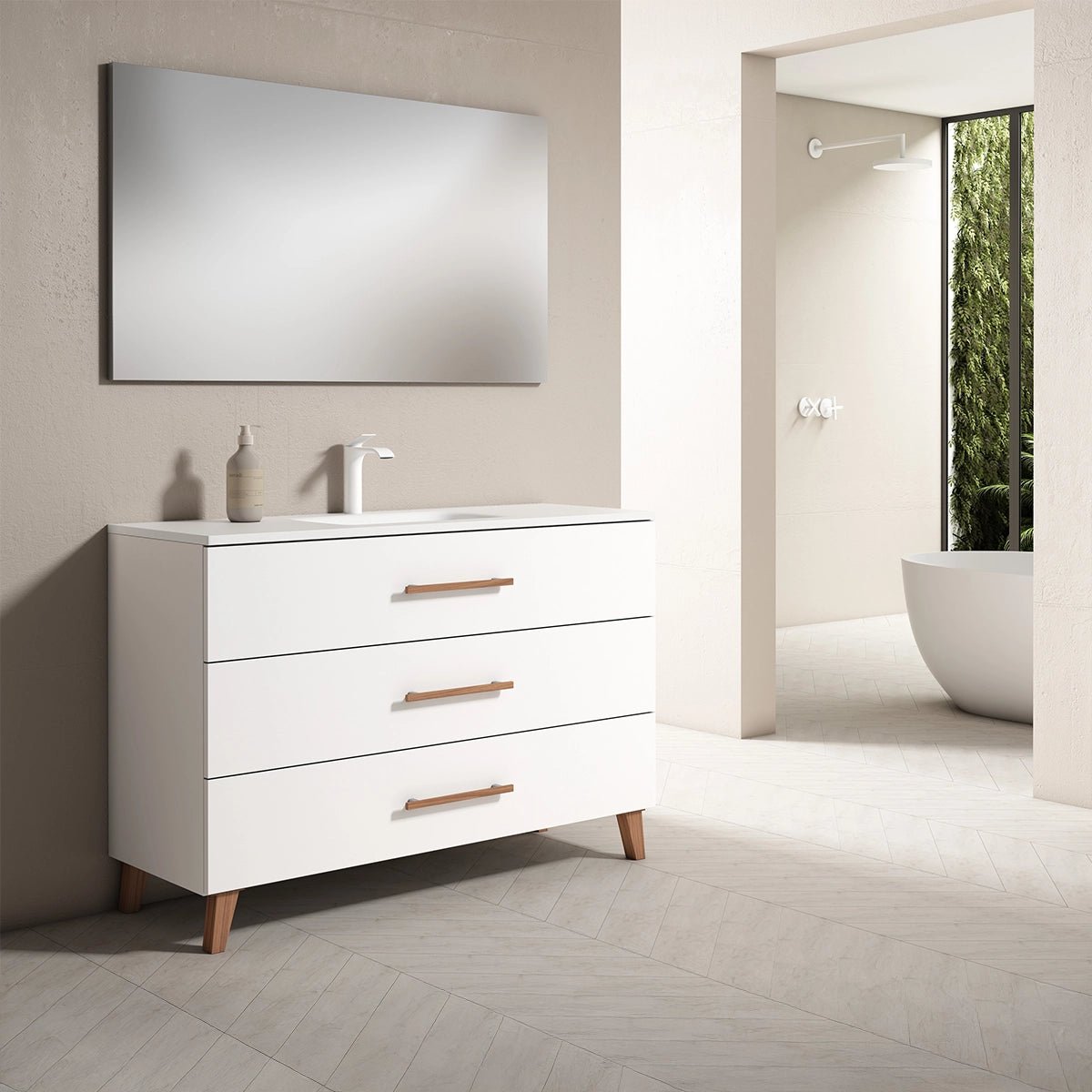 Mueble baño 3 cajones Fusta - Thebath