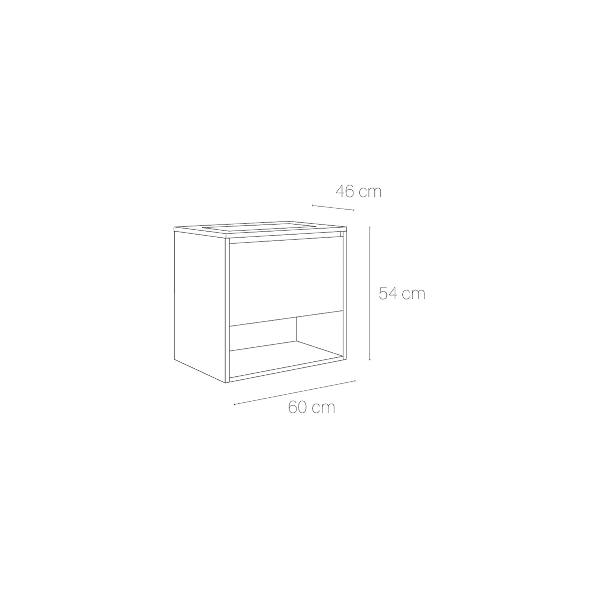 Mueble baño con lavabo incluido Yera - Thebath