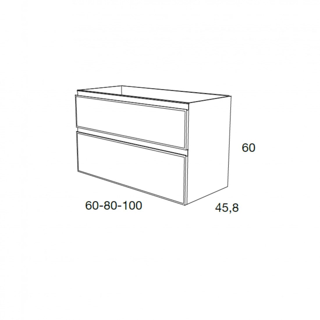 Mueble baño suspendido Araceli