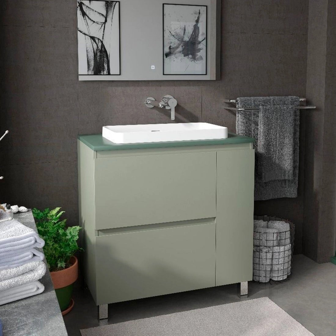 Mueble de baño con patas Luzy