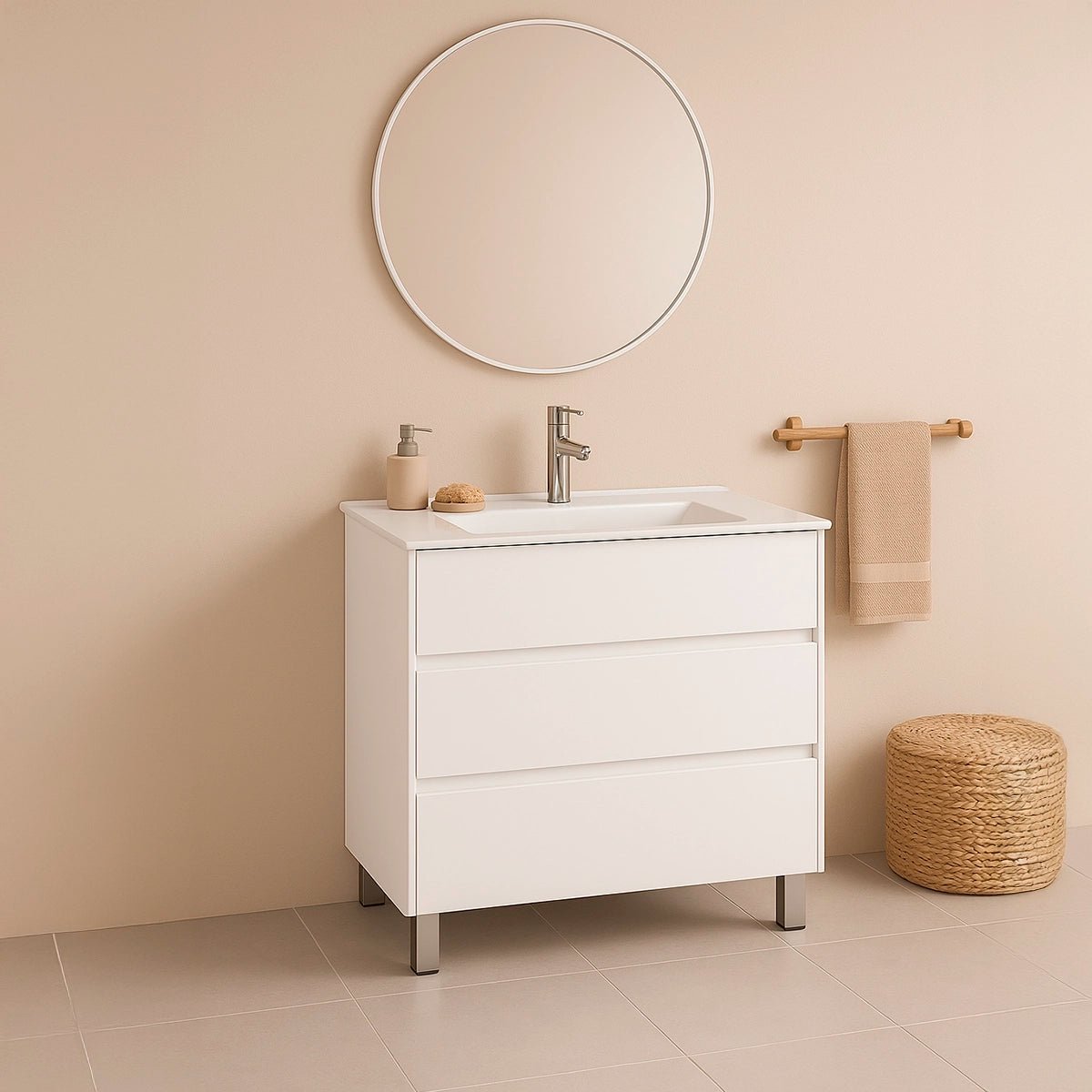 Mueble de baño con patas Triana y lavabo - Thebath