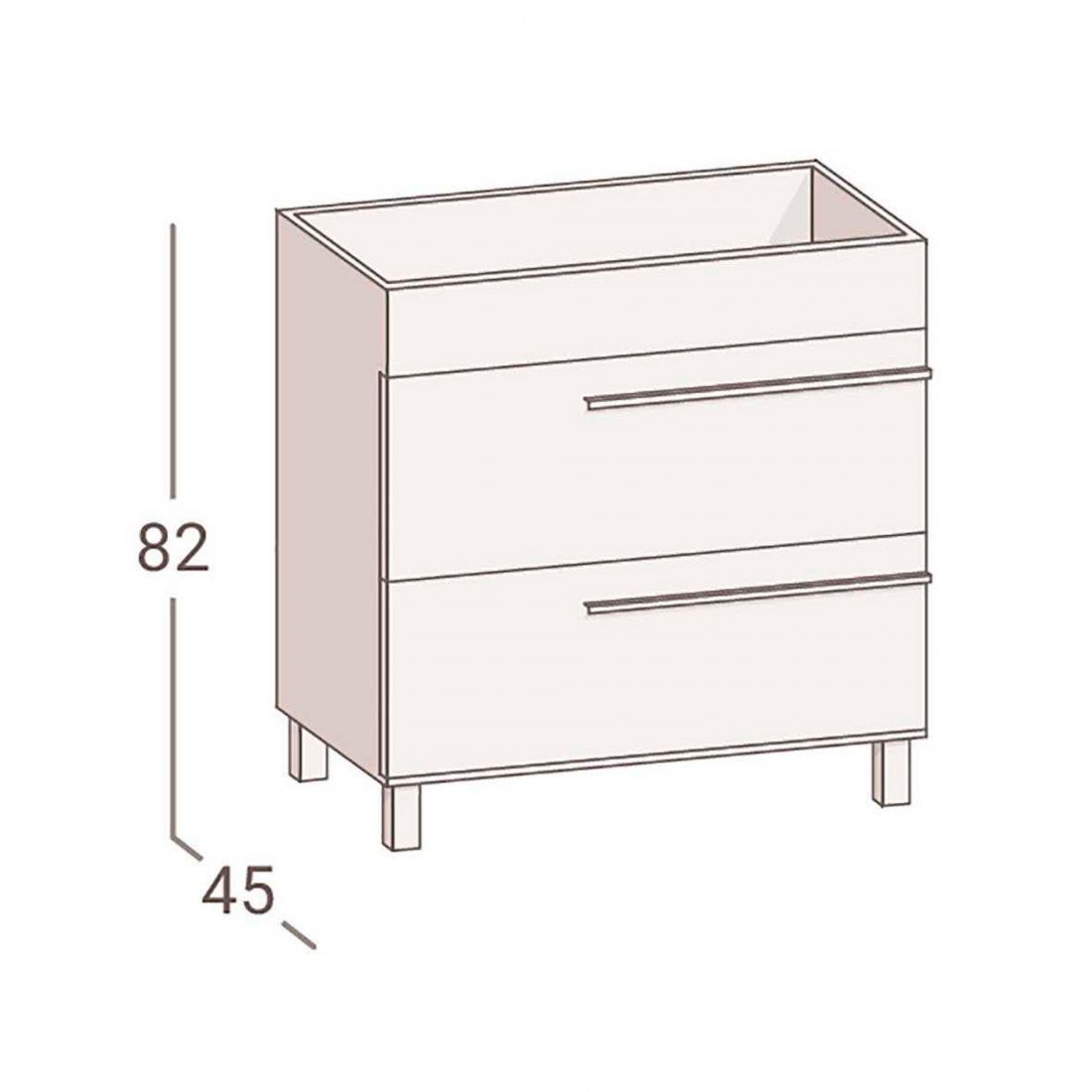 Mueble de baño moderno Nimes
