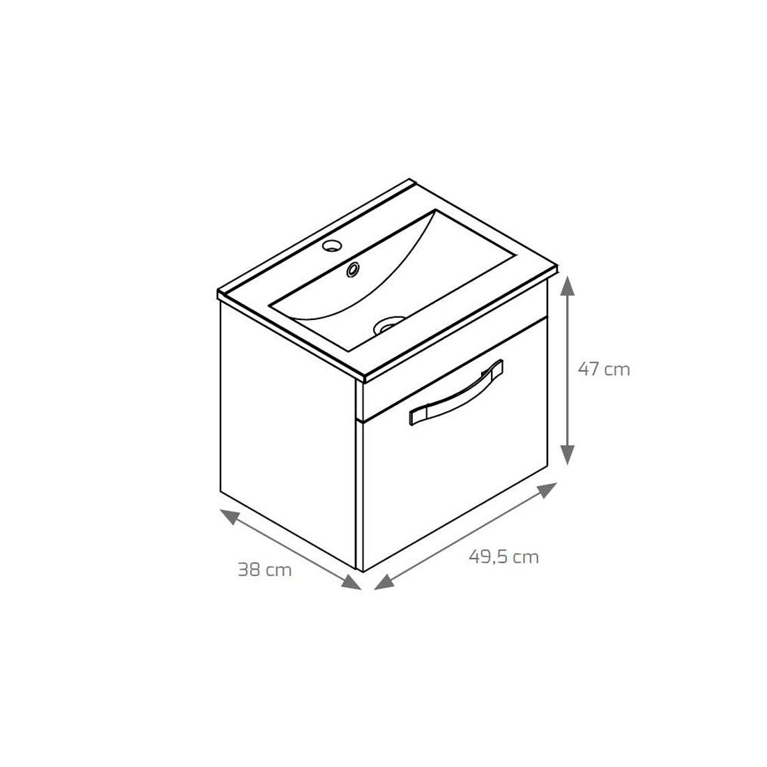 Mueble de baño pequeño Salamanca