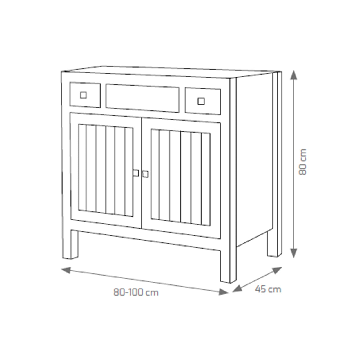 Mueble de baño rústico Ibiza - Thebath