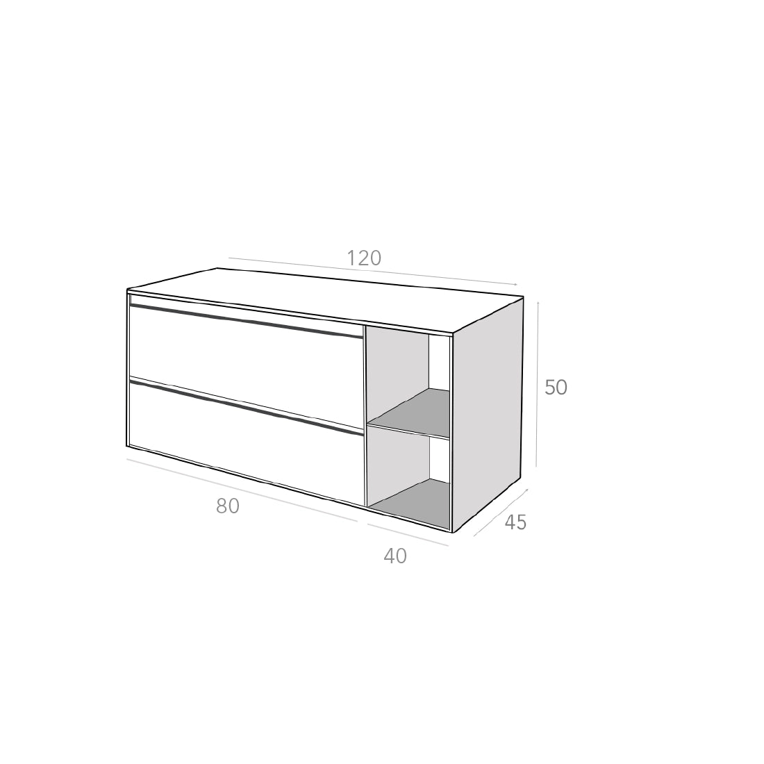 Mueble moderno Terracota