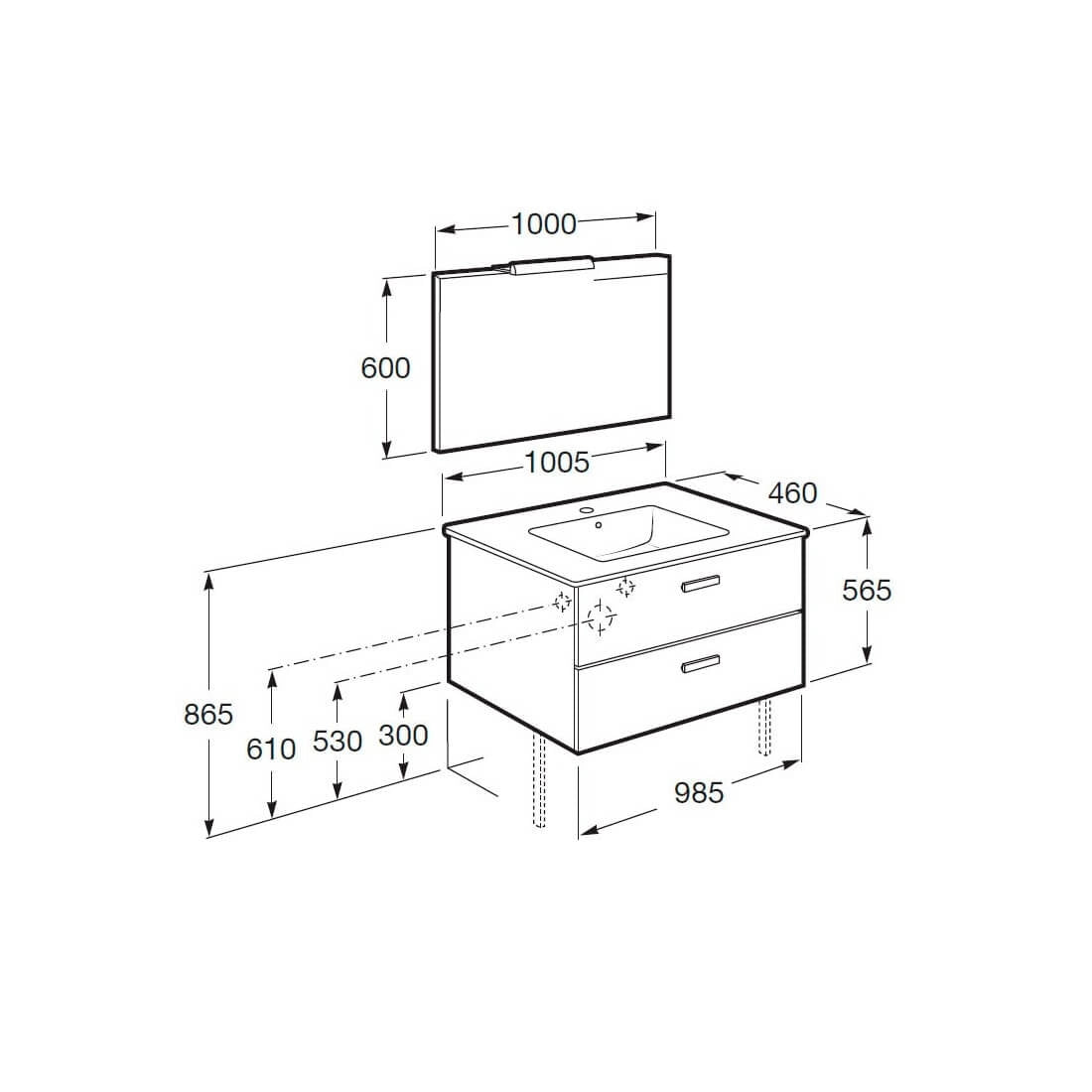 Mueble Roca Victoria Basic