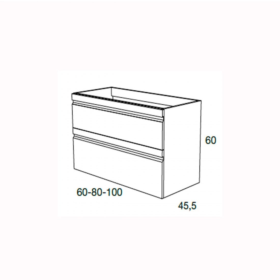 Mueble suspendido de baño Natalia
