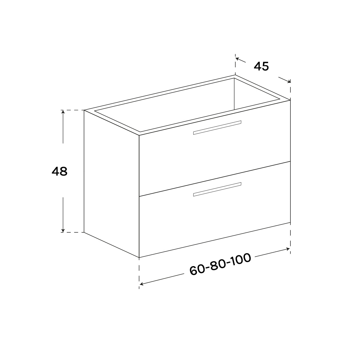 Mueble suspendido Parma - Thebath