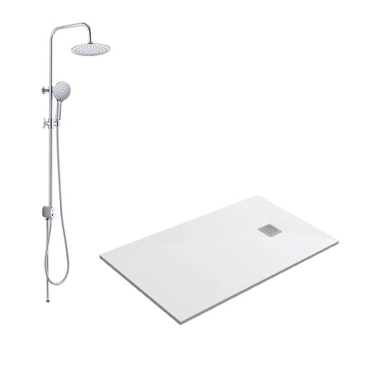 Pack Plato resina + columna Habana - Thebath