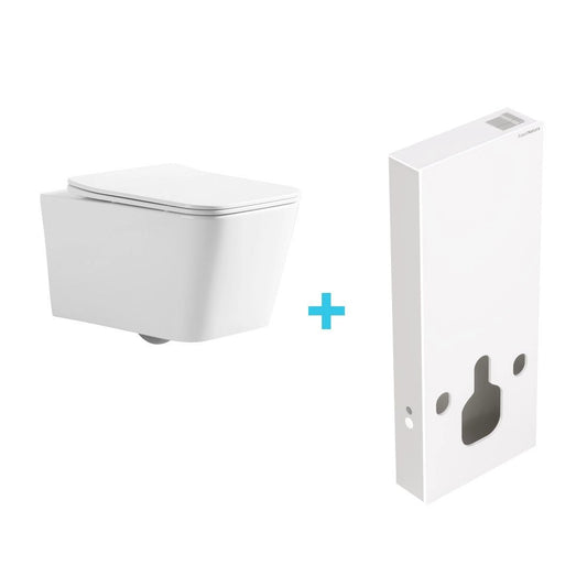 Pack inodoro Florencia brillo + cisterna Empire blanca - Thebath