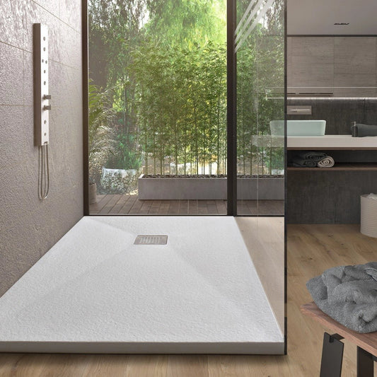 Plato de Resina Blanco Basic - Thebath