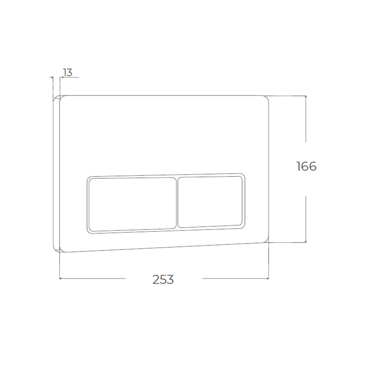 Pulsador de acero inoxidable - The Bath