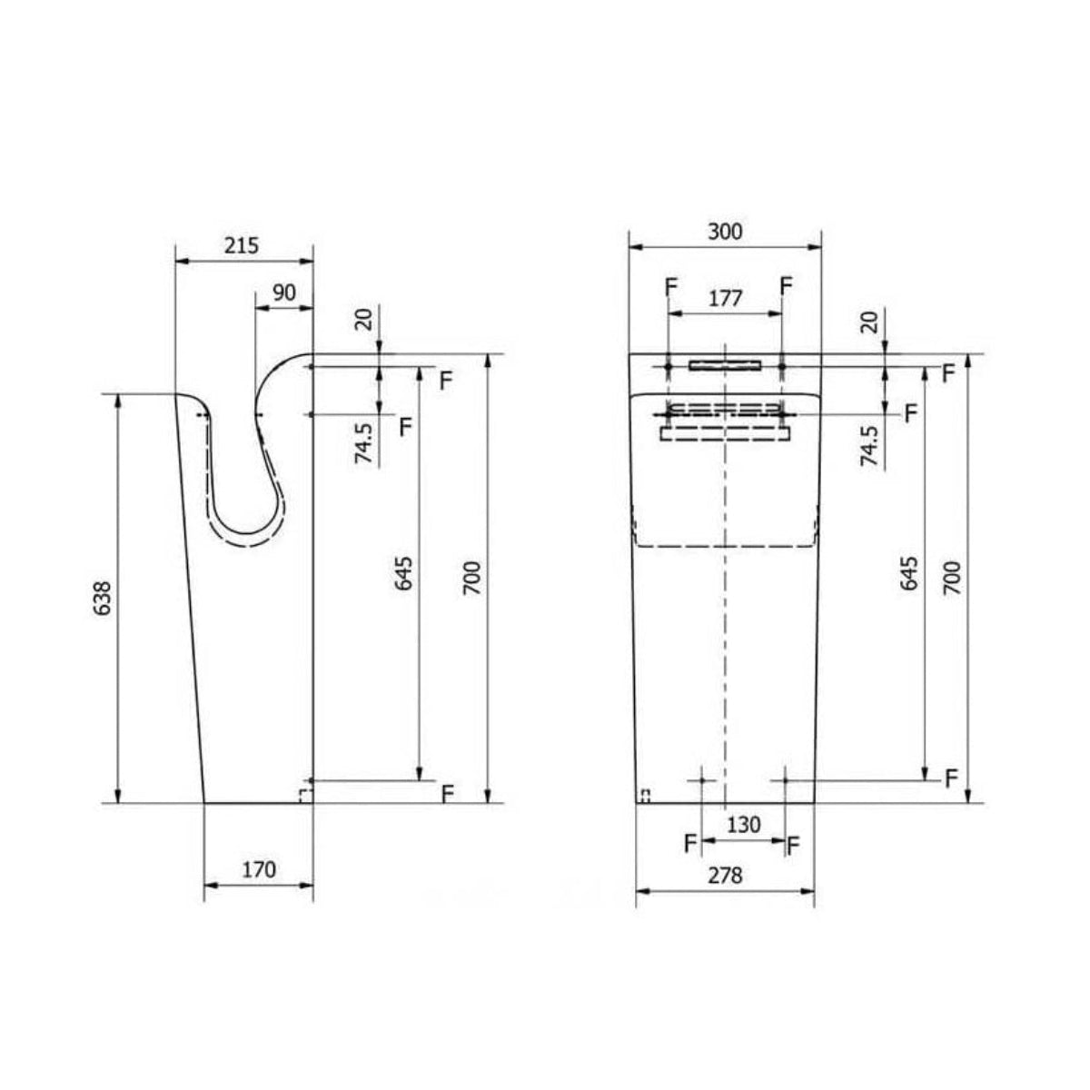 Secador de manos Máxima higiene