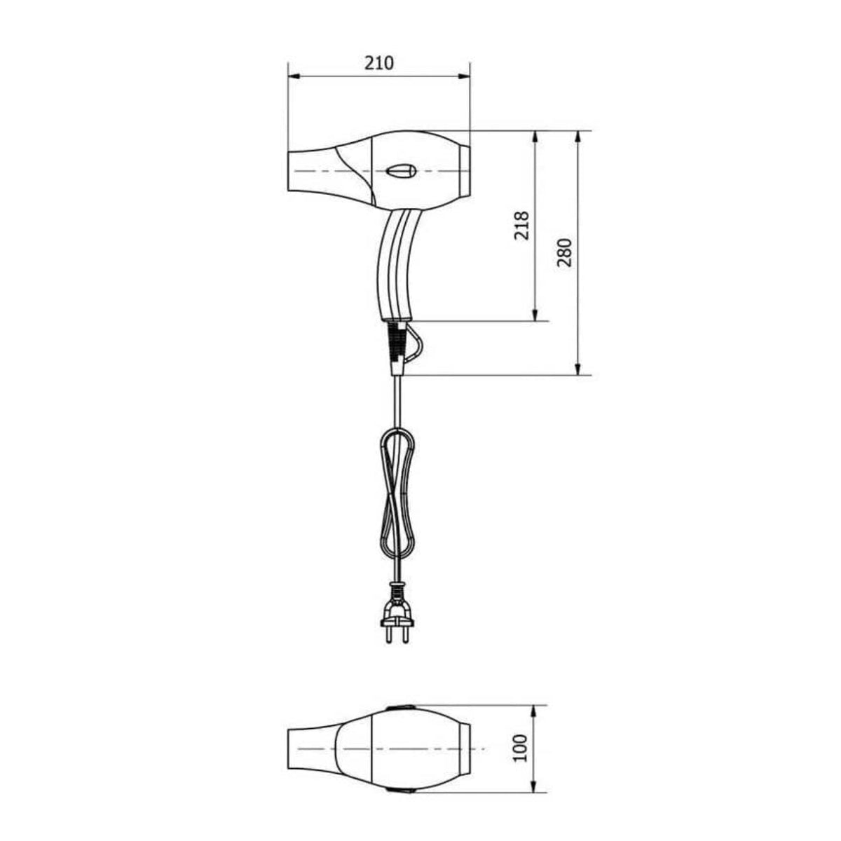 Secador de pelo 2000w