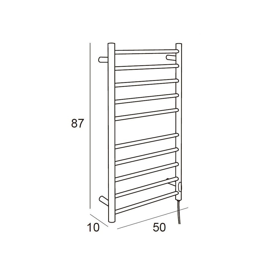 Toallero eléctrico circular INOX 304