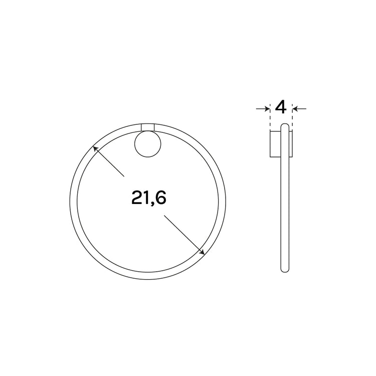 Porte-serviettes rond Geyser