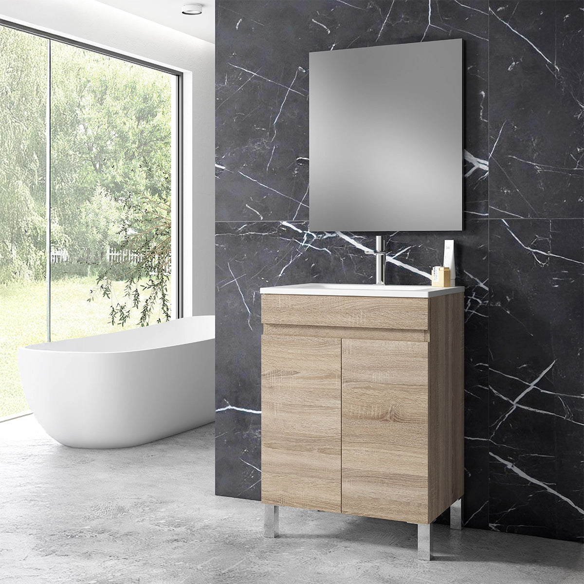 Meuble de salle de bain deux portes Stephanie