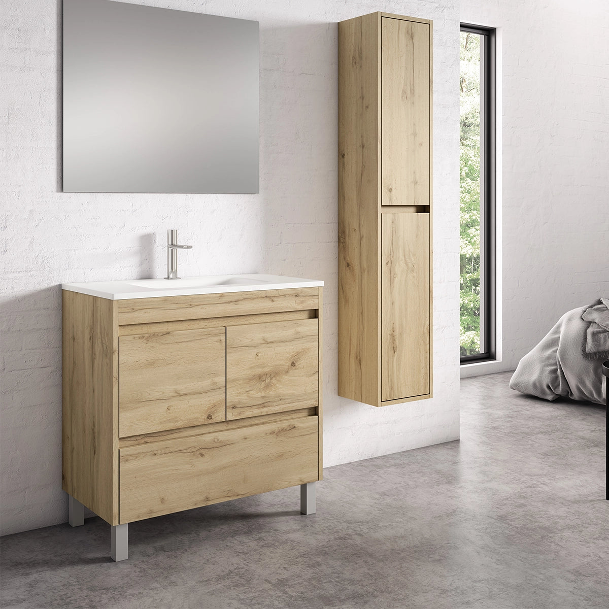 Ensemble de meubles de salle de bain moderne Carla