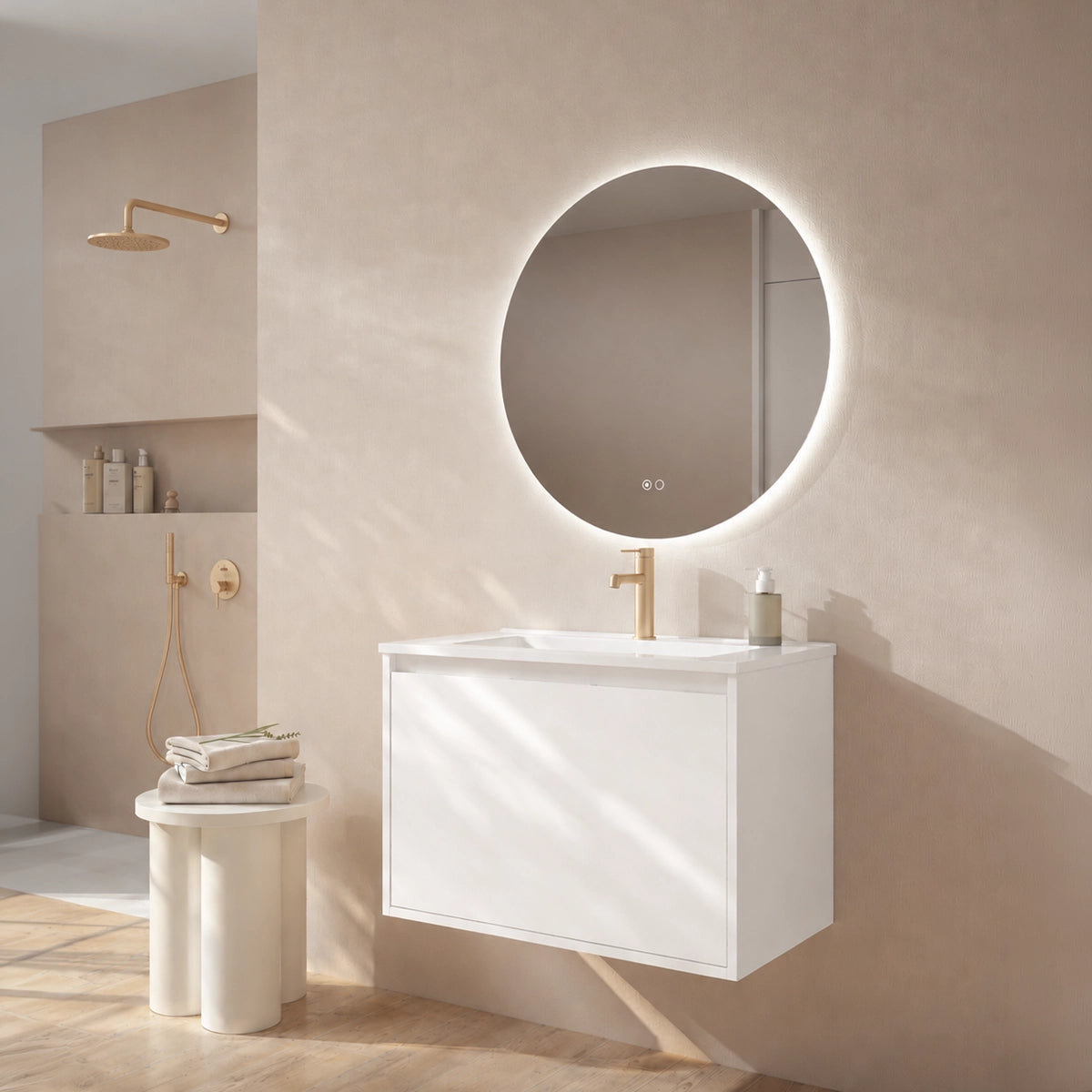 Meuble de salle de bain avec lavabo à poser Atelier