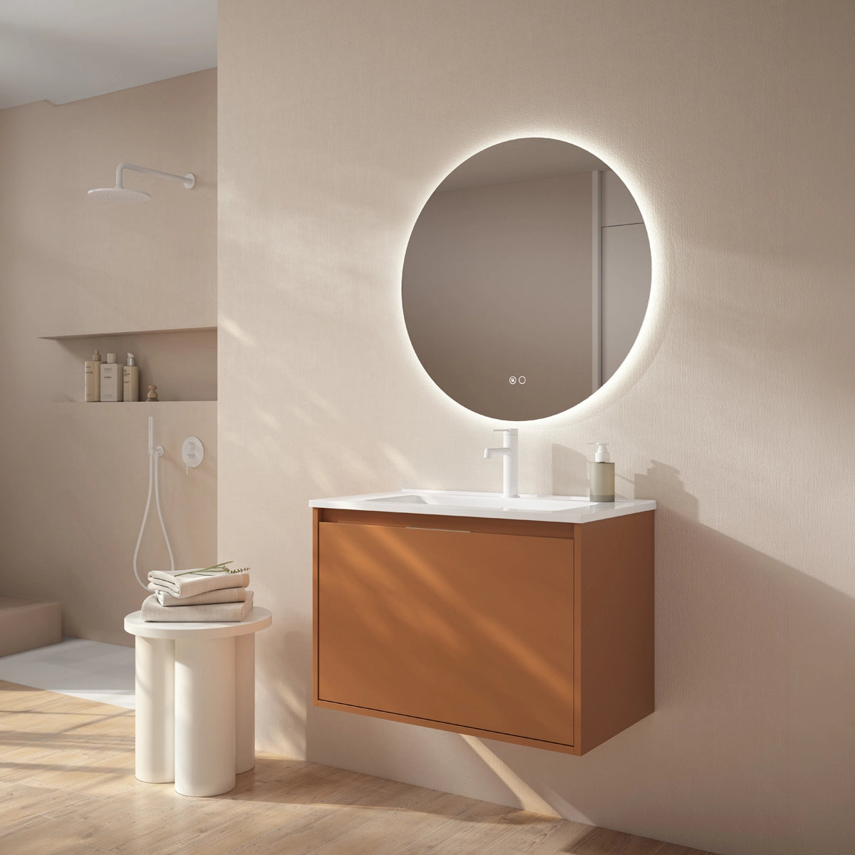 Meuble de salle de bain avec lavabo à poser Atelier