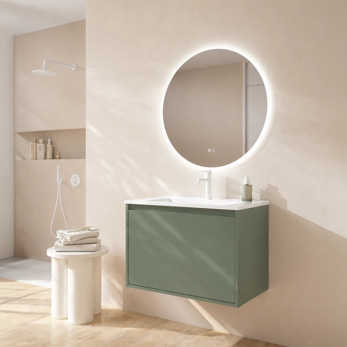 Meuble de salle de bain avec lavabo à poser Atelier