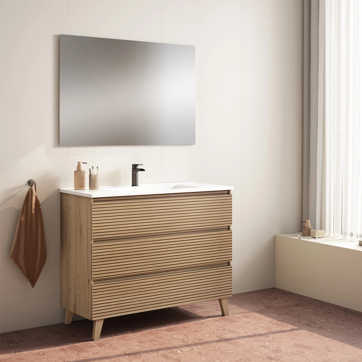 Meuble avec lavabo pour salle de bain Aruba
