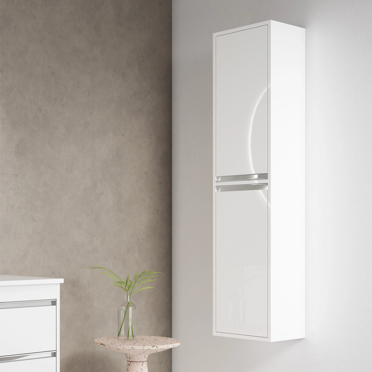 Colonne de salle de bain moderne avec étagères Slider 