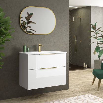 Meuble de salle de bain étroit Comet