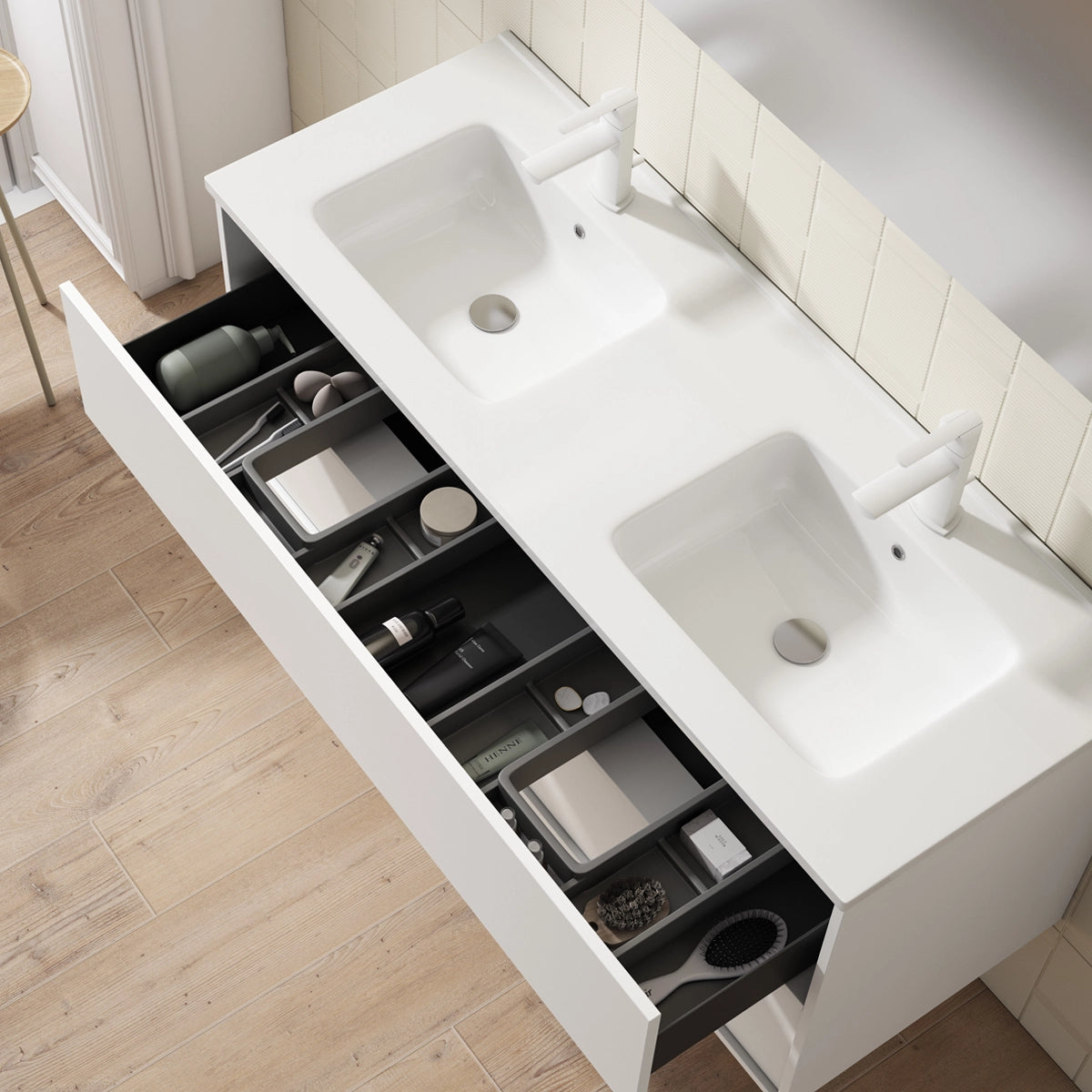 Meuble de salle de bain avec lavabo Frame top