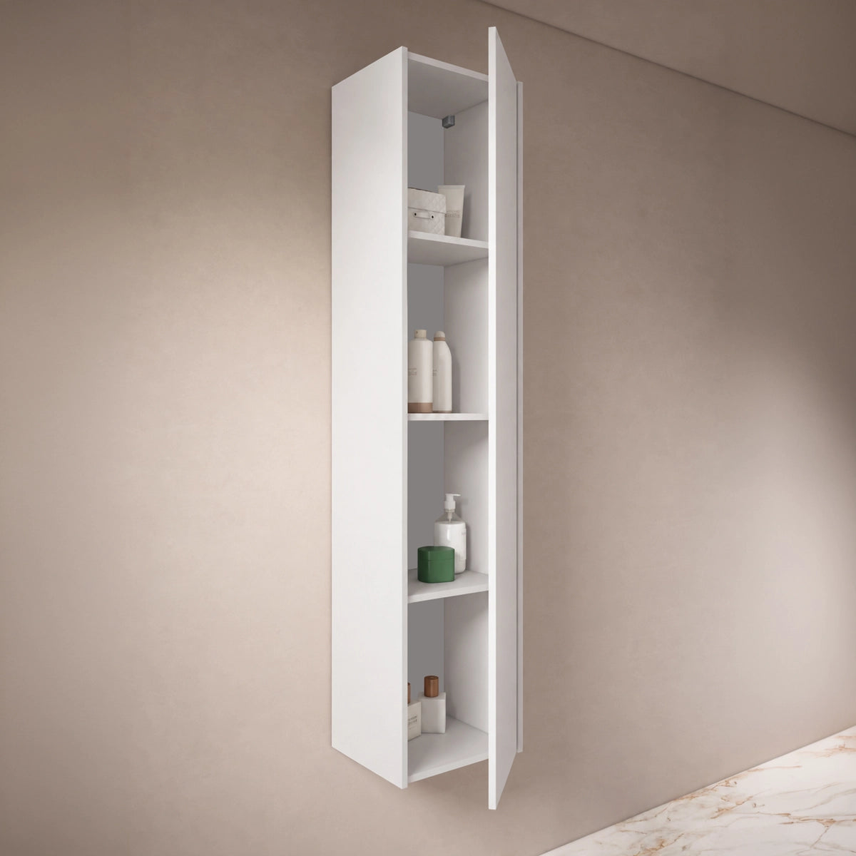 Meuble colonne auxiliaire de salle de bain Albor